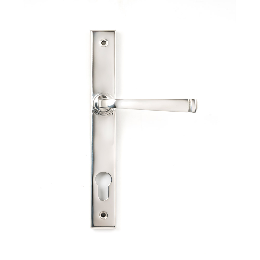 From the Anvil Marine 316 Stainless Steel Avon Slimline Lever Espag. Lock Set - Polished